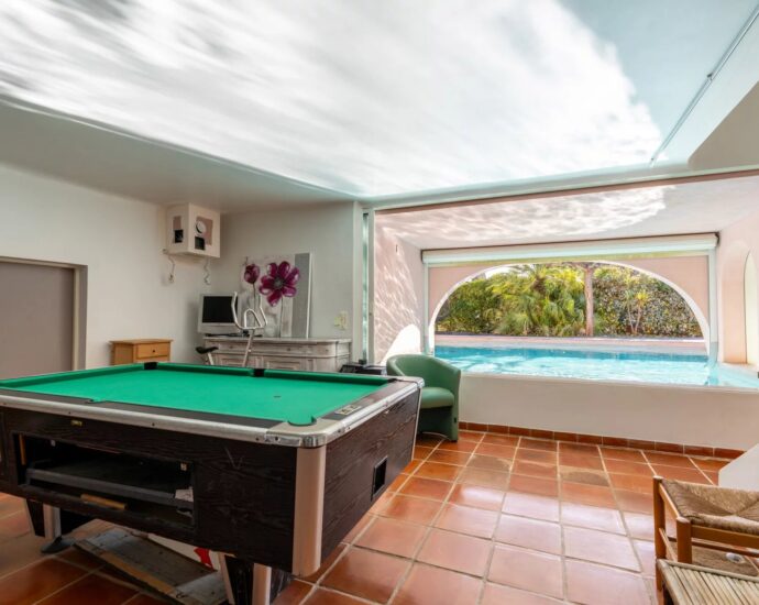 Porto-Vecchio, Marina di Fiori, Villa plage à pied, vue mer panoramique, 4 chambres, piscine chauffée