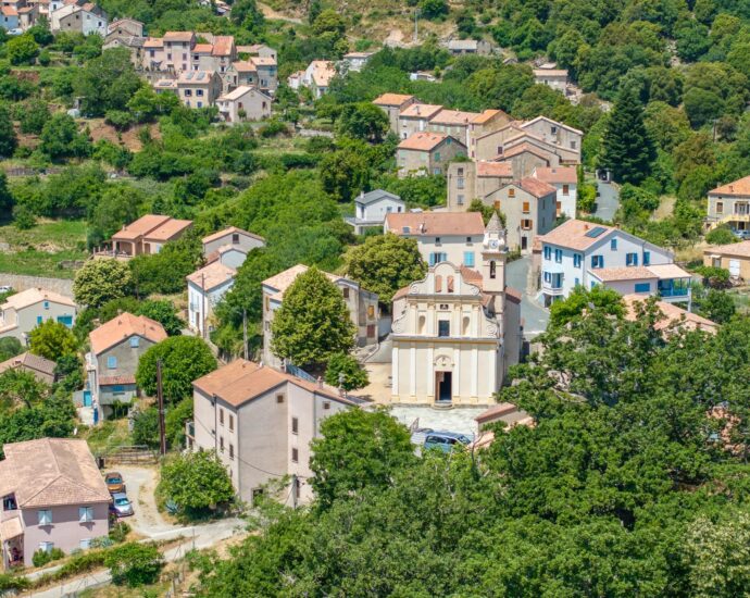 Santo-Pietro-di-Venaco, Château Pozzo-di-Borgo, 12 rooms, park panoramic mountain views