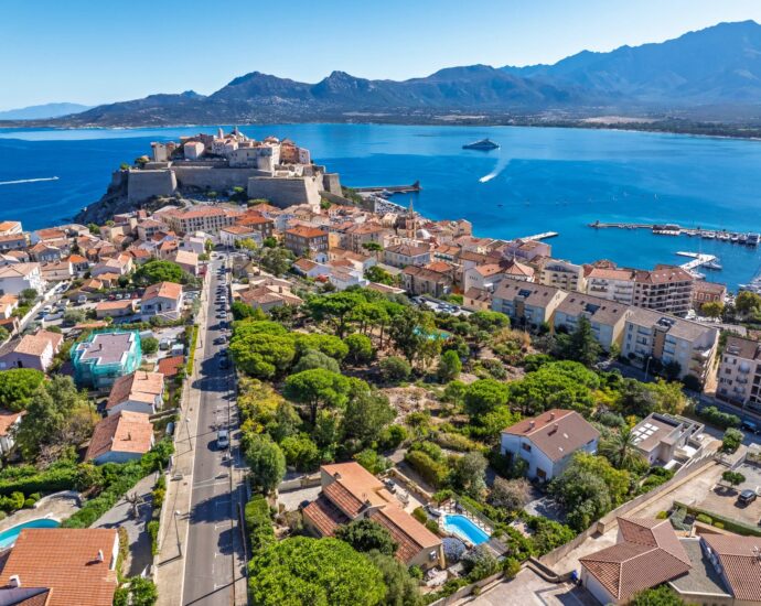 Calvi, Buildable Land with Sea View, Valid Building Permit, Close to Beach and Town Center