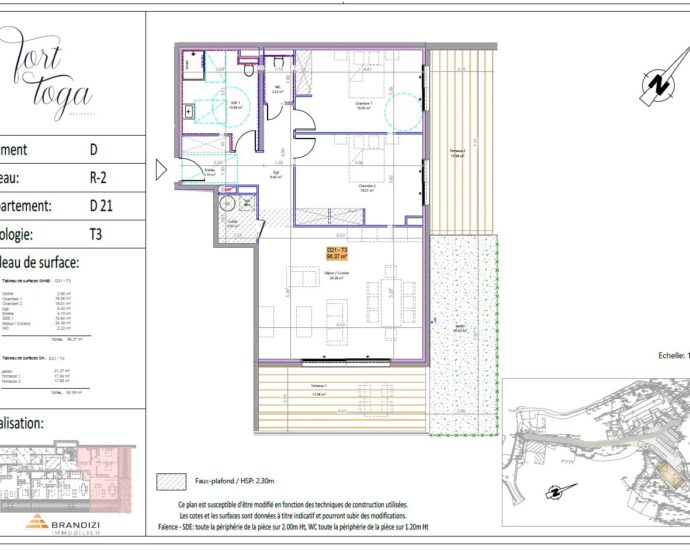 Ville di Pietrabugno, Fort Toga Residence, new apartment, 2 bedrooms, garden, sea view