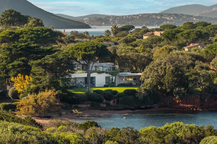 Exclusivity, Domaine de Cala Rossa, La Testa, Exceptional Waterfront Estate, 2 Villas, 7 Bedrooms, Pool, Walking Distance to the Beach, Panoramic Sea Views