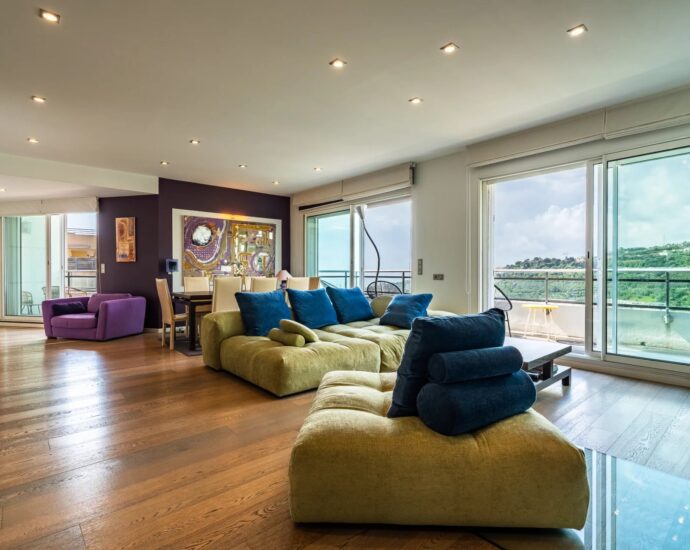 Bastia, Ville di Pietrabugno, Penthouse with Sea View, 4 Bedrooms, Pool, Near Beaches