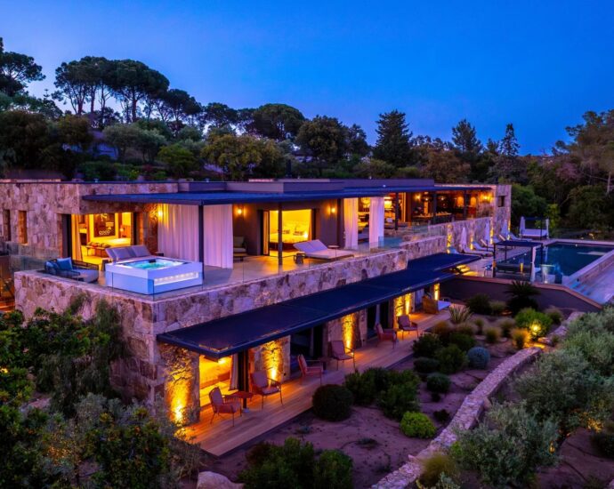 Caramontino, Hôtel Villa vue mer panoramique, 7 chambres, Piscine, Jacuzzi, Salle de sport, Plage à pied