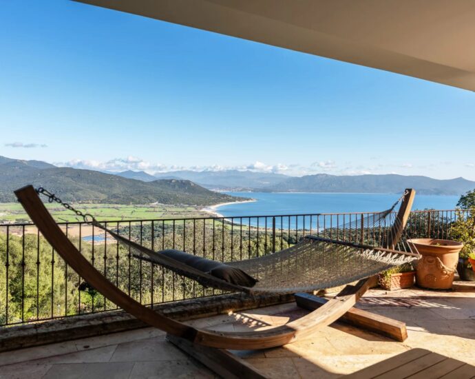 Exclusive, Valinco, Architect-Designed Villa, 7 Bedrooms, Pool, Panoramic Sea View, Close to the Beach