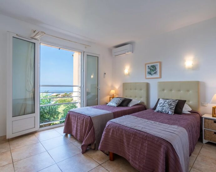 Exclusive Listing, Corbara, Marine de Davia, 2 Villas, 7 Bedrooms, 2 Pools, Panoramic Sea View, Walking Distance to the Beach