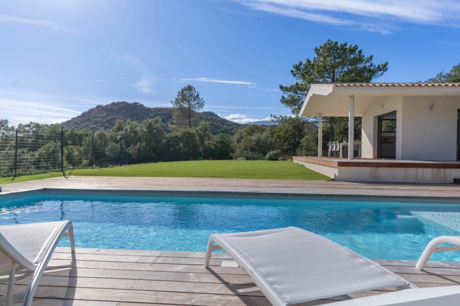 Sotta, Villa, 4 chambres, piscine chauffée, vue montagnes, proche plage