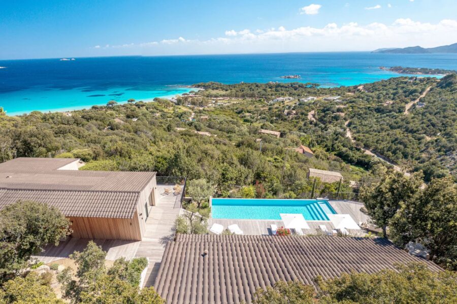 Porto-Vecchio, Palombaggia, Panoramic Sea View Villa, 6 Bedrooms, Heated Pool, Walking Distance to Beach