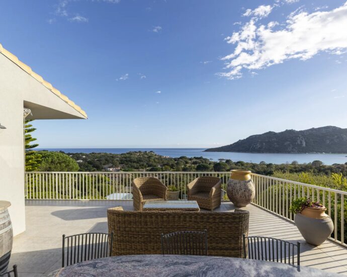 Santa-Giulia, Villa, 4 chambres, Piscine, Vue mer, Plage à pied