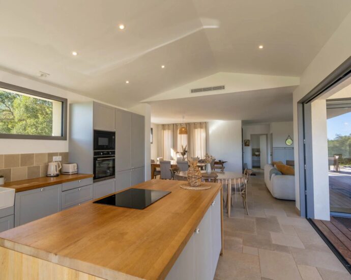 Sotta, Villa, 4 chambres, piscine chauffée, vue montagnes, proche plage