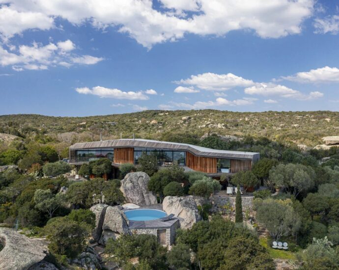 Pianotolli-Caldarello, Villa, Vue mer, 5 chambres, Piscine