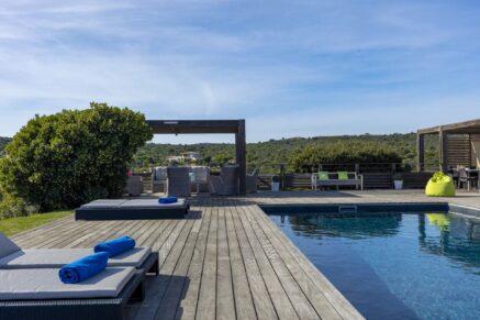 Porto vecchio, Palombaggia, villa 5 bedrooms, sea view, pool and nearby the beach,