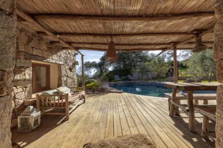 Palombaggia, bergerie avec piscine, vue dégagée,  proche plage