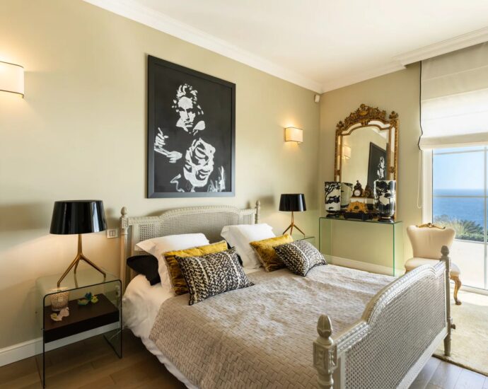 Cap Corse, Erbalunga, Villa vue mer panoramique, 4 chambres, piscine chauffée, proche plage