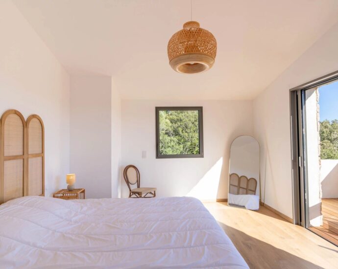 Sotta, Villa, 4 chambres, piscine chauffée, vue montagnes, proche plage