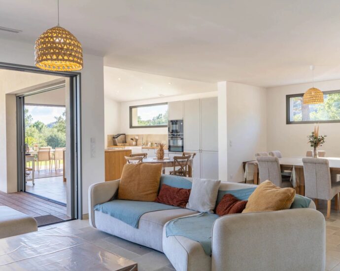 Sotta, Villa, 4 chambres, piscine chauffée, vue montagnes, proche plage