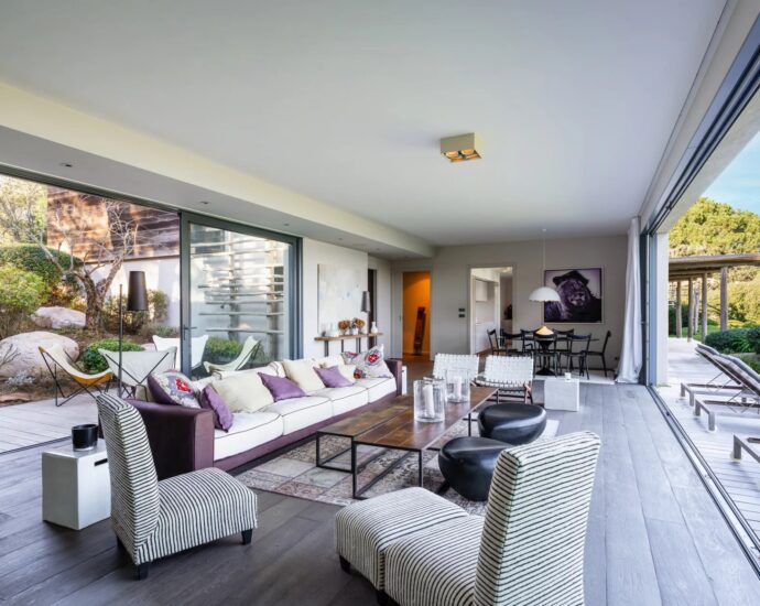 Exclusivity, Domaine de Cala Rossa, La Testa, Exceptional Waterfront Estate, 2 Villas, 7 Bedrooms, Pool, Walking Distance to the Beach, Panoramic Sea Views