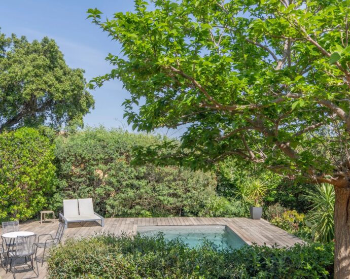 Pinarello, Capicciola, Villa 3 chambres, T4, piscine, vue dégagée, proche plage