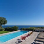 Exclusivité, Tarco, Villa vue mer,  8 chambres, piscine chauffée, salle de sport, proche plage