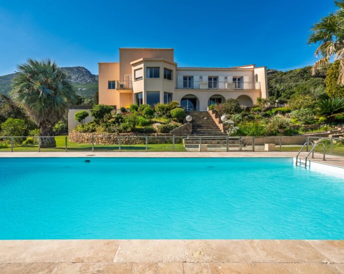 Calvi, Villa, 4 chambres, Vue mer, Piscine, Proche plage