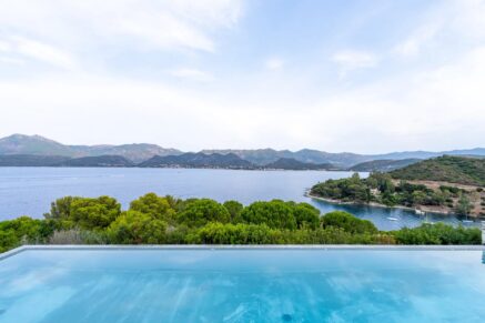 Saint-Florent,  Contemporary Villa, 4 Bedrooms, Panoramic Sea View, Private Estate, Walking Distance to Beach