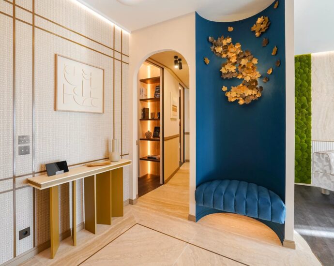 Monaco, Château Périgord I, Furnished 4-room apartment with sea view, ideally located close to all amenities.