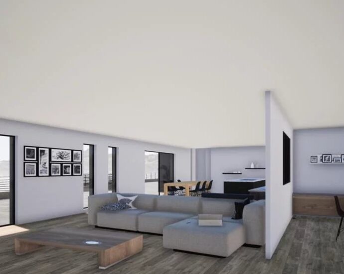 Cap Corse, Miomo, terrain constructible avec permis de construire, vue mer panoramique