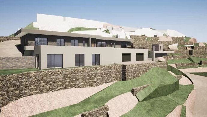 Cap Corse, Miomo, terrain constructible avec permis de construire, vue mer panoramique