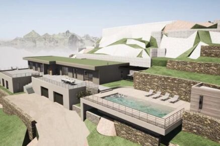 Cap Corse, Miomo, terrain constructible avec permis de construire, vue mer panoramique