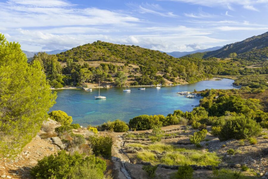 Saint-Florent,  Contemporary Villa, 4 Bedrooms, Panoramic Sea View, Private Estate, Walking Distance to Beach