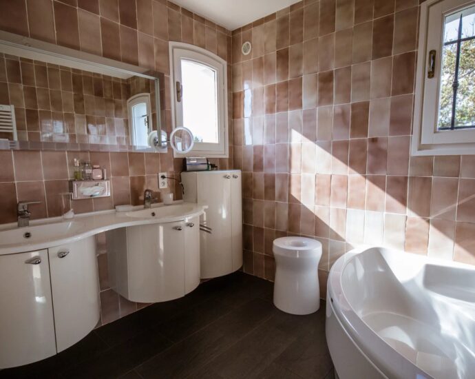 Cala Rossa, Benedettu, Villa vue mer panoramique, 6 chambres, piscine, plage à pied