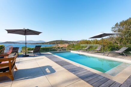 Near Porticcio, Waterfront Villa in Ruppione, 5 Bedrooms, Heated Pool, Stunning Sea Views