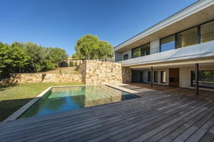 Abbartello, Olmeto, Villa d&rsquo;architecte, 6 chambres, piscine, vue mer panoramique, plage à pied