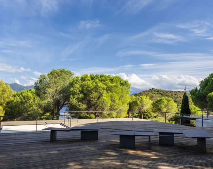 Saint-Florent,  Contemporary Villa, 4 Bedrooms, Panoramic Sea View, Private Estate, Walking Distance to Beach