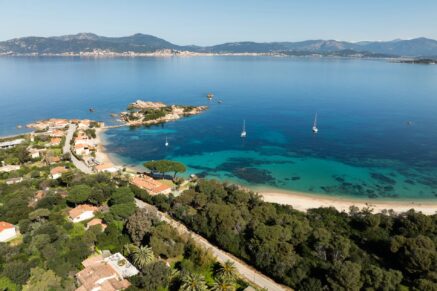 Pietrosella, Presqu’île de l’Isolella, Villa, 3 chambres, piscine, aperçu mer, proche plage et Porticcio