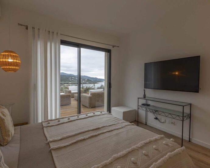 Favone, Villa with panoramic sea view, 3 bedrooms, heated pool, close to the beach