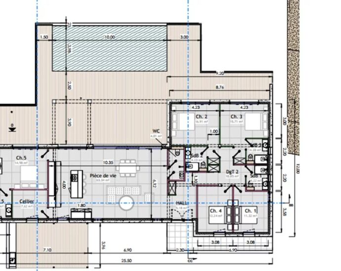 Arasu – Terrain à bâtir d&rsquo;environ 1 658 m&sup2; avec permis de construire , plage à pied