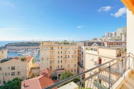 Monte-Carlo, central area, sea and Rock view apartment, 2 bedrooms, close to amenities.