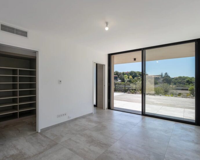 Porticcio, Villa vue mer, nouveau programme, domaine privé, 3 chambres, piscine, proche plage