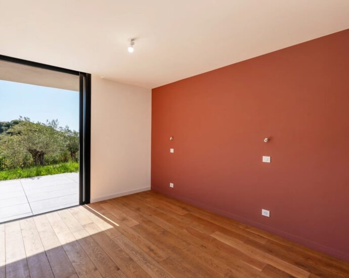Porticcio, Villa vue mer, nouveau programme, domaine privé, 3 chambres, piscine, proche plage