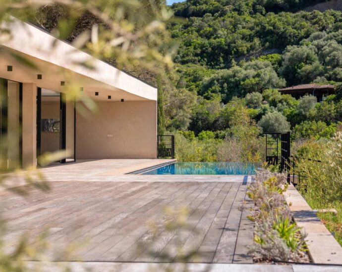 Porticcio, Villa vue mer, nouveau programme, domaine privé, 3 chambres, piscine, proche plage