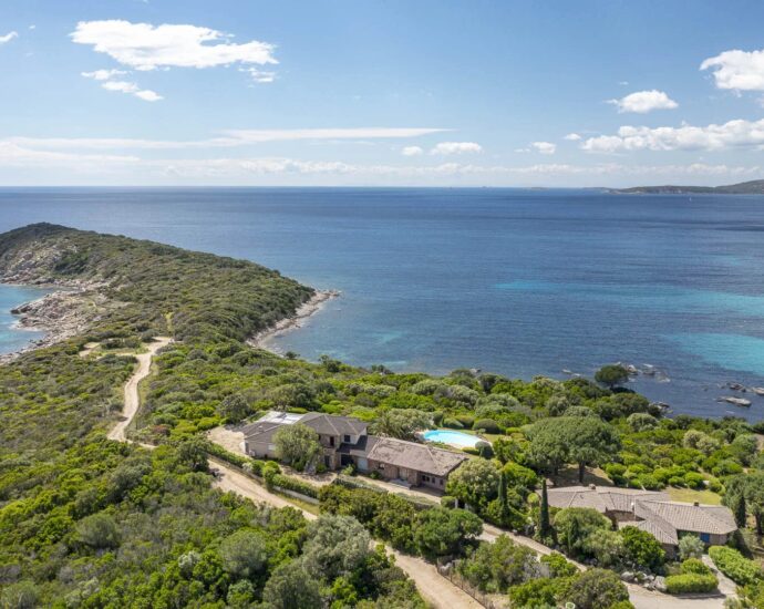 Capicciola, Villa vue mer panoramique, 3 chambres, piscine, plage à pied