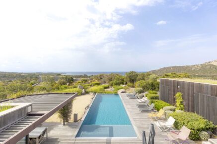 Pianottoli-Caldarello,  Architect-Designed Villa, 5 Bedrooms, Infinity Pool, Sea View , Near Chevano Beach