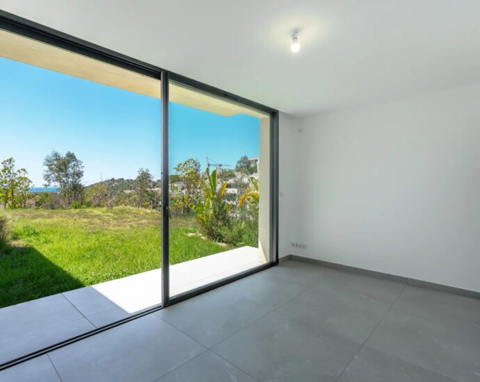 Porticcio, Villa vue mer, nouveau programme, domaine privé, 3 chambres, piscine, proche plage