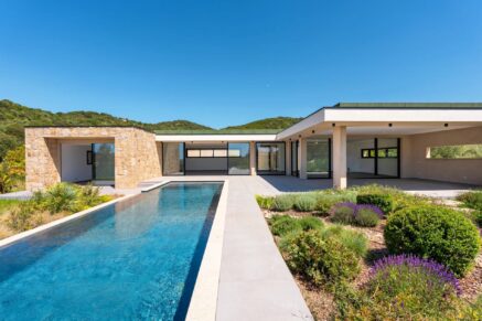 Porticcio, Villa vue mer, nouveau programme, domaine privé, 3 chambres, piscine, proche plage
