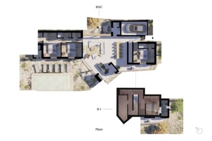 Lumio, Villa contemporaine, 4 chambres, vue mer, piscine, proche plage, vente en VEFA