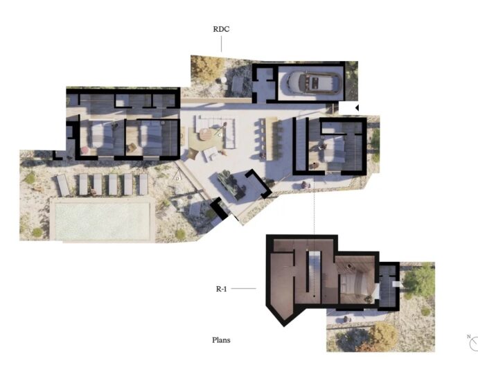 Lumio, Villa contemporaine, 4 chambres, vue mer, piscine, proche plage, vente en VEFA