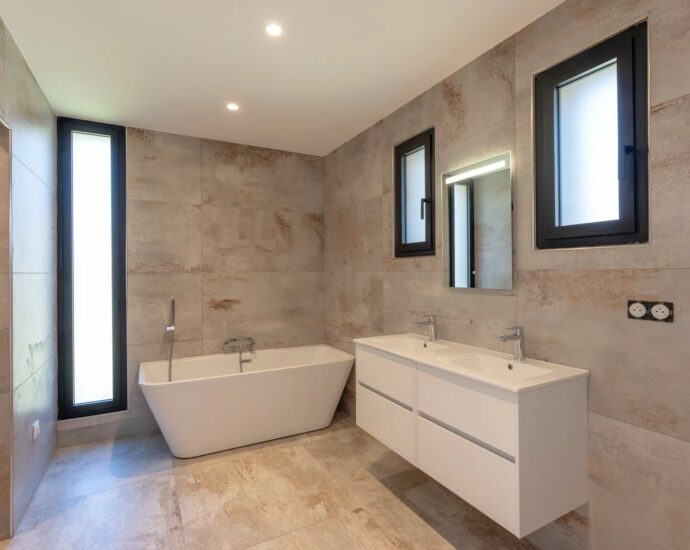 Porticcio, Villa vue mer, nouveau programme, domaine privé, 3 chambres, piscine, proche plage