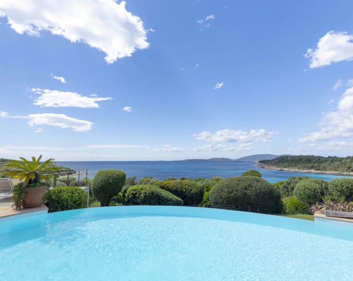 Capicciola, Villa vue mer panoramique, 3 chambres, piscine, plage à pied