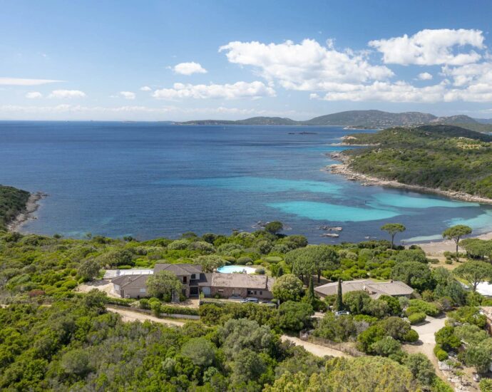 Capicciola, Villa vue mer panoramique, 3 chambres, piscine, plage à pied