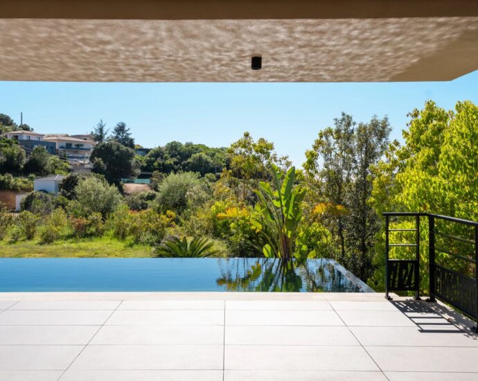 Porticcio, Villa vue mer, nouveau programme, domaine privé, 3 chambres, piscine, proche plage